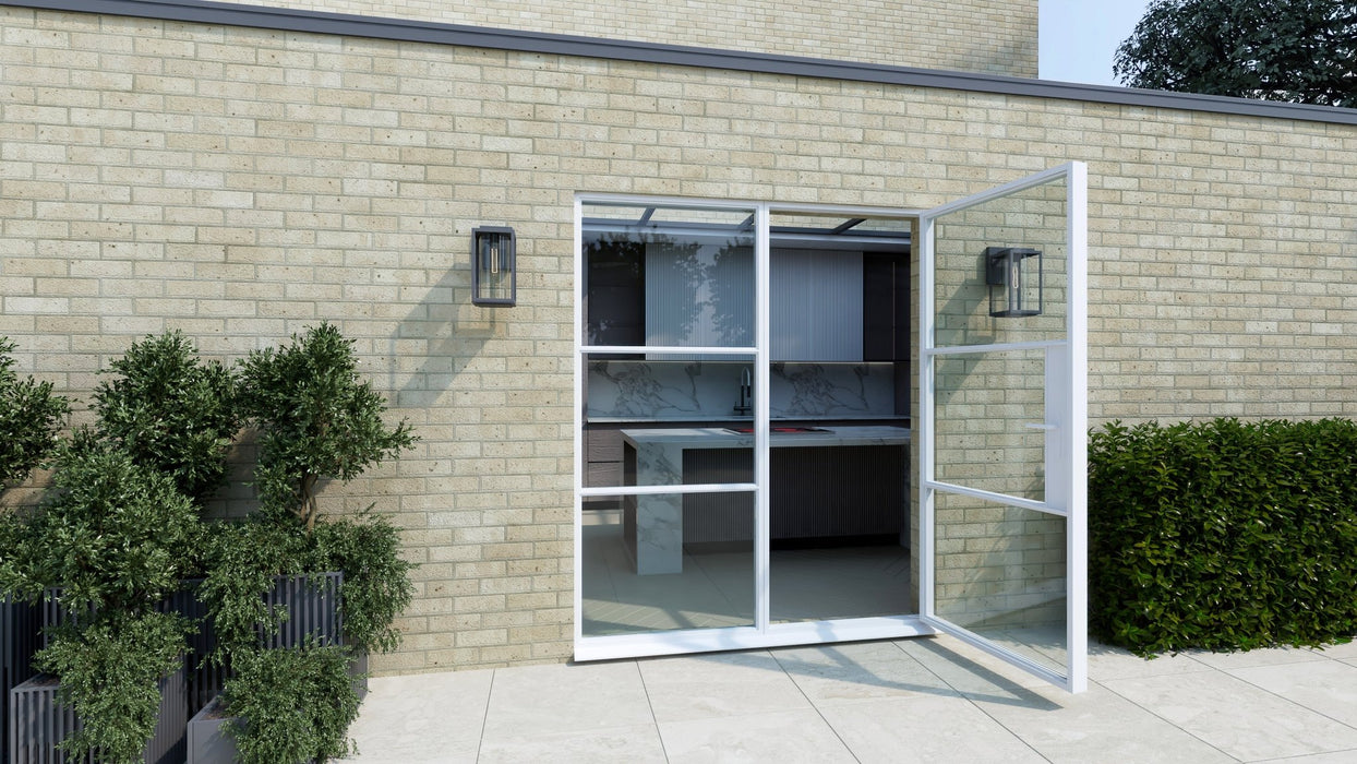 1700mm White Heritage Aluminium French Doors