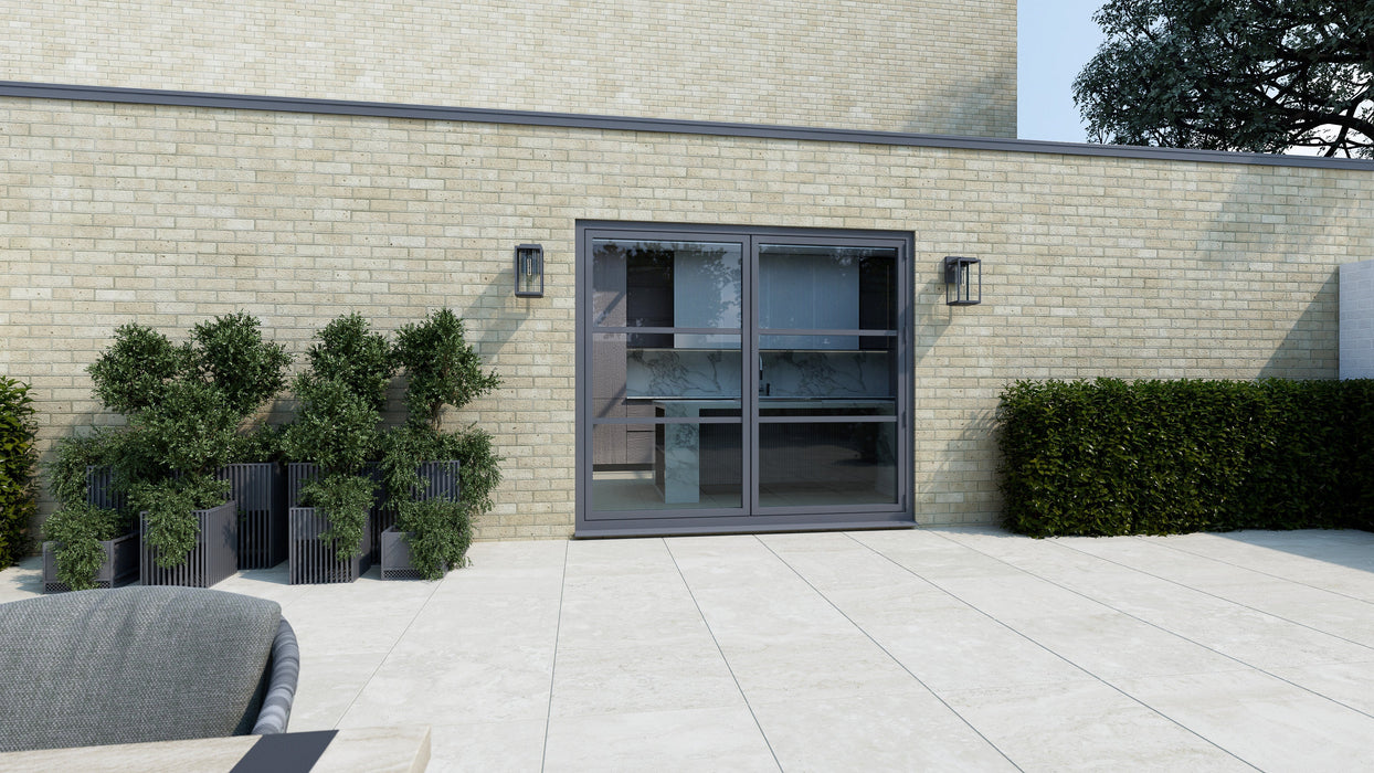 1500mm Anthracite Grey Heritage Visofold 1000 Bifold Door - 2 sections