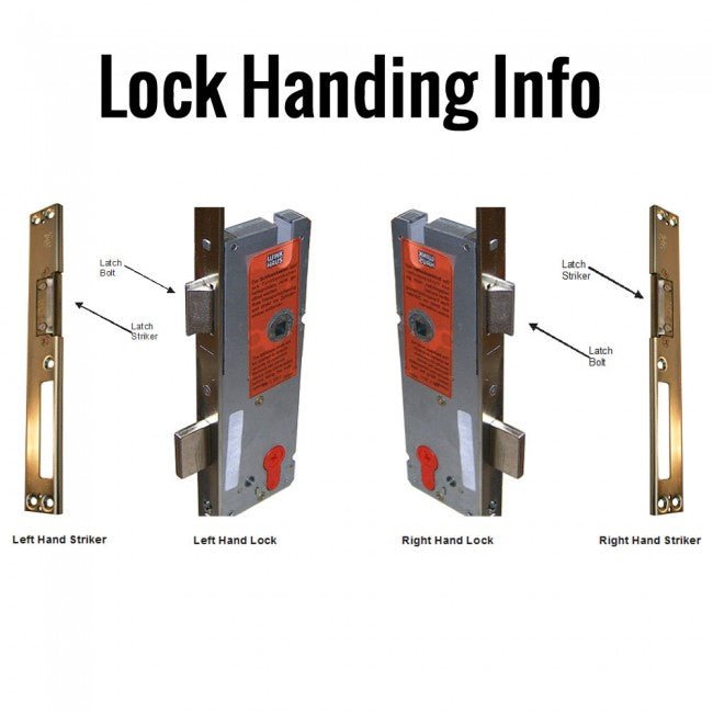 Winkhaus Cobra AV2 2 Hook 45mm Backset Multi Point Door Lock with 20mm Square Ends - Single Spindle - Left Hand