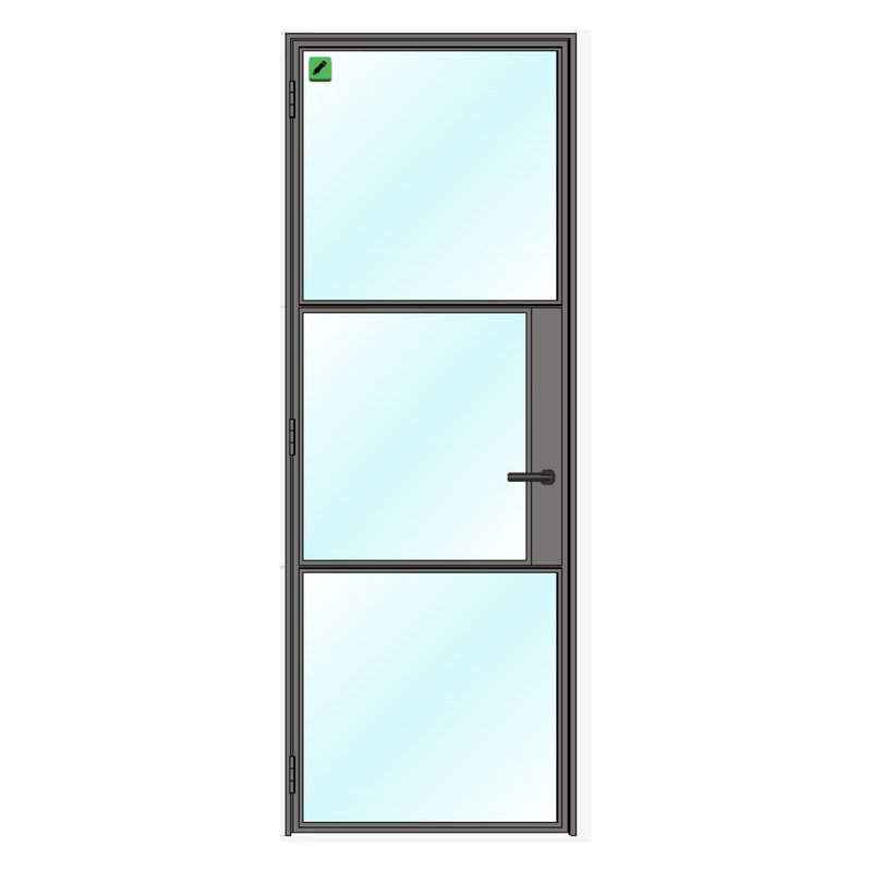 Internal STEEL Single Door - 1000mm width (Left Hinged)