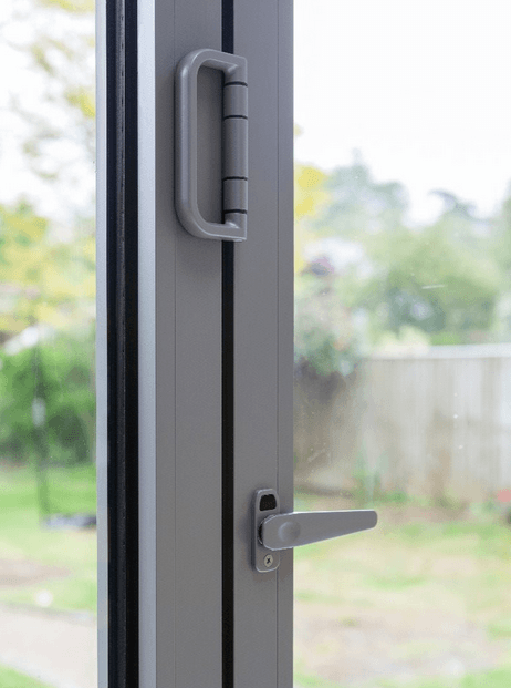 White Aluminium Bifold Door SMART system - 2 sections