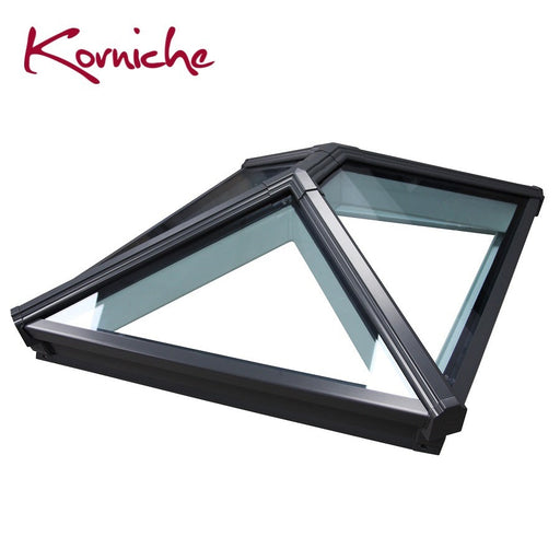 Black on White Korniche Aluminium Roof Lantern