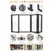 2200mm Anthracite Grey Aluminium Bifold Door Smart System - 3 sections