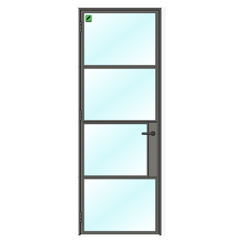 Internal STEEL Single Door - 800mm width (Left Hinged)