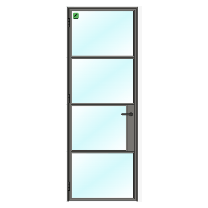 Internal STEEL Single Door - 900mm width (Left Hinged)