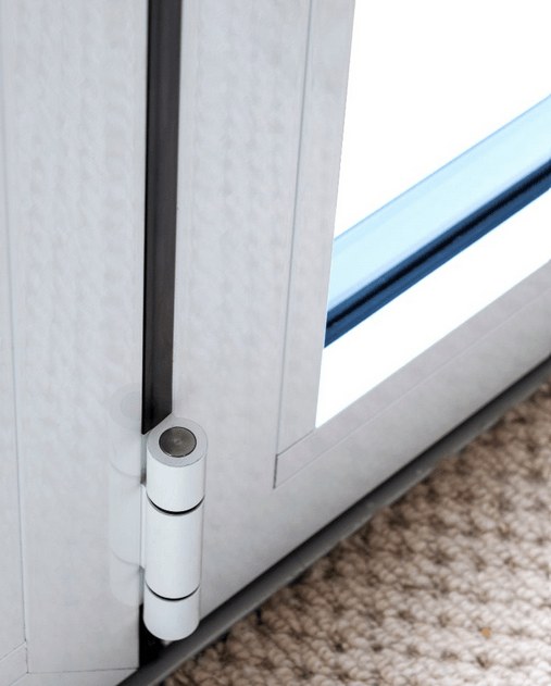 White Aluminium Bifold Door SMART system - 2 sections