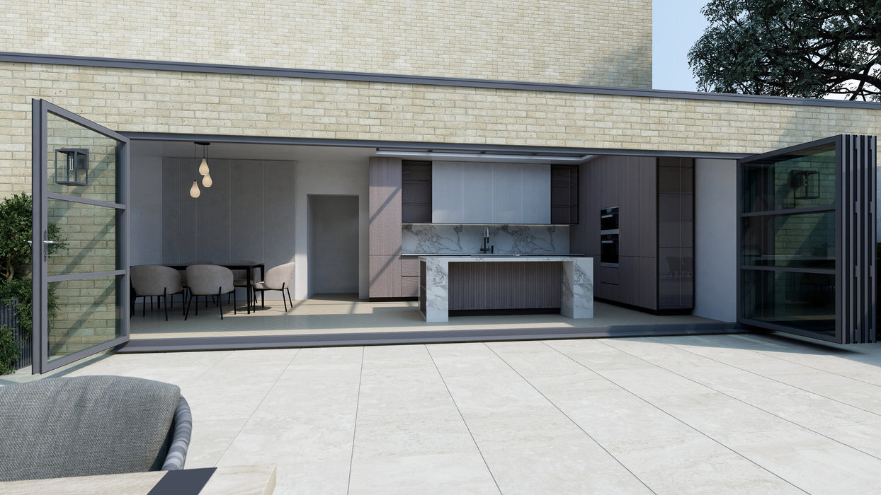 5200mm Anthracite Grey Heritage Visofold 1000 Bifold Door - 6 sections