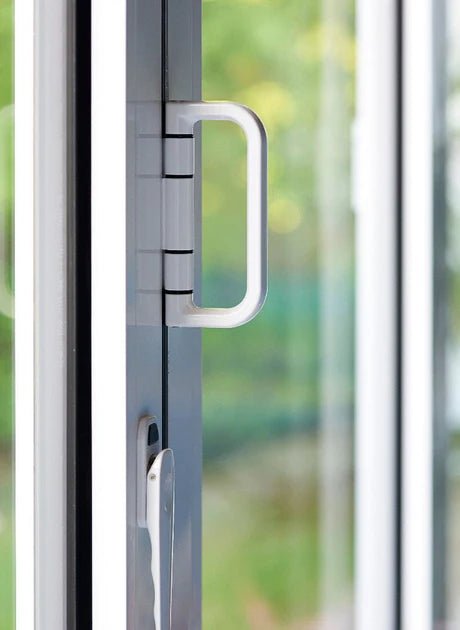 Black on White Aluminium Bifold Door SMART system - 3 sections