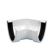 White Klassic Deepflow 135° Angle