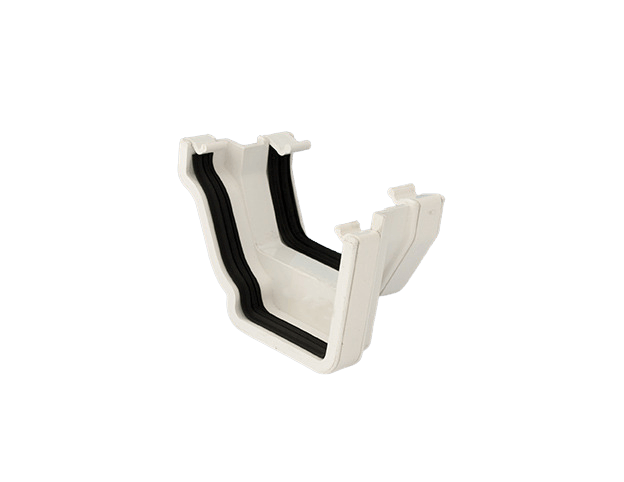 White Klassic Ogee To Square Adaptor R/H
