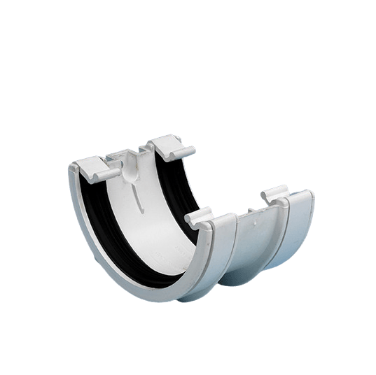 White Half Round Union Bracket