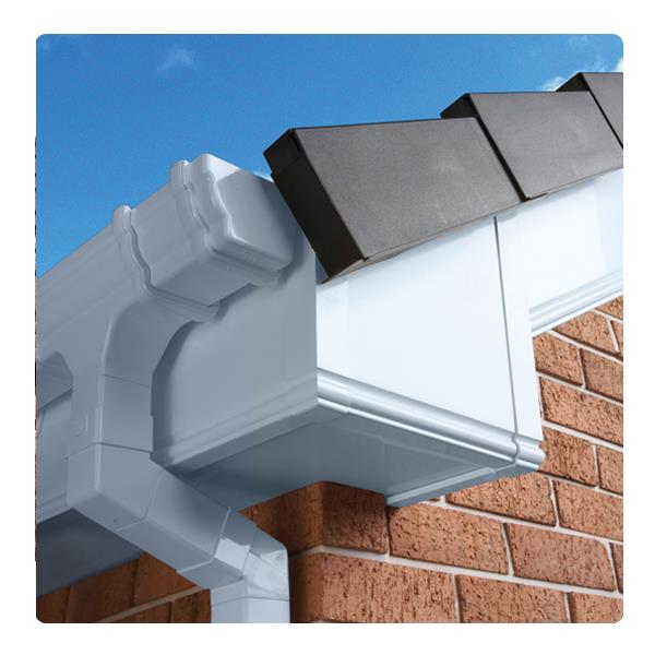 White Double Ogee Fascia Capping Board 404mm (5m Length)