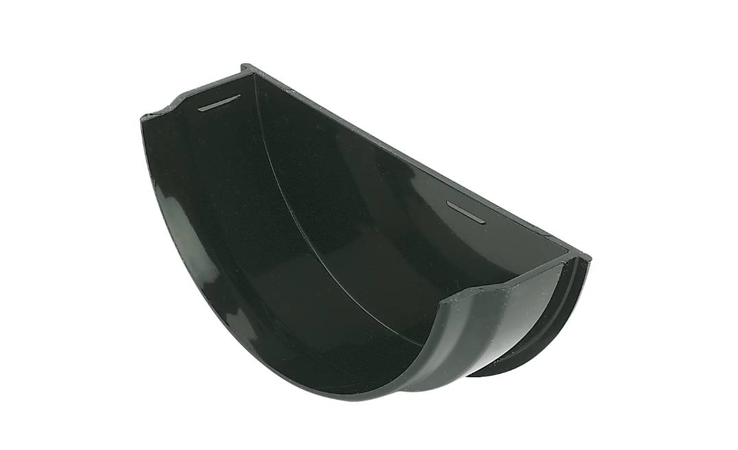 Black Half Round Internal Stop End — Trade Superstore Online