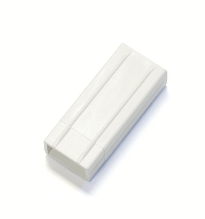 White Roomline Skirting Hidden Joining Trim - Pack of 10