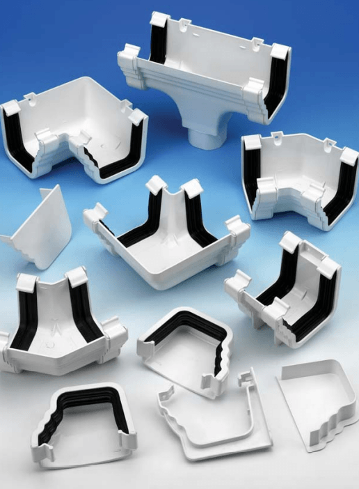 White Klassic Ogee to Square Adaptor L/H