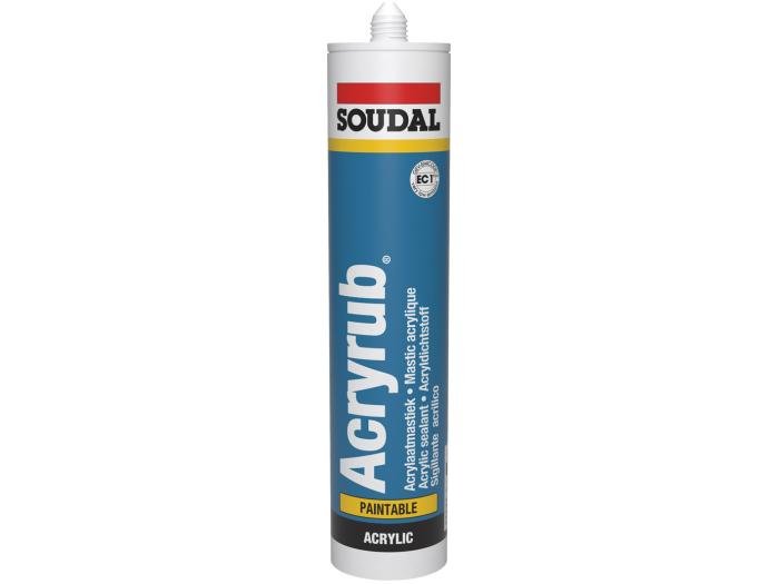 310ml White Soudal Acryrub