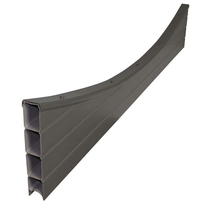 Graphite Eco Fence Panel Concave Top