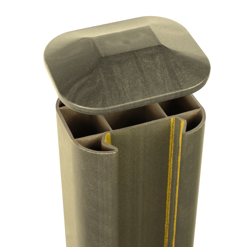 Graphite Eco Fencing Post Cap