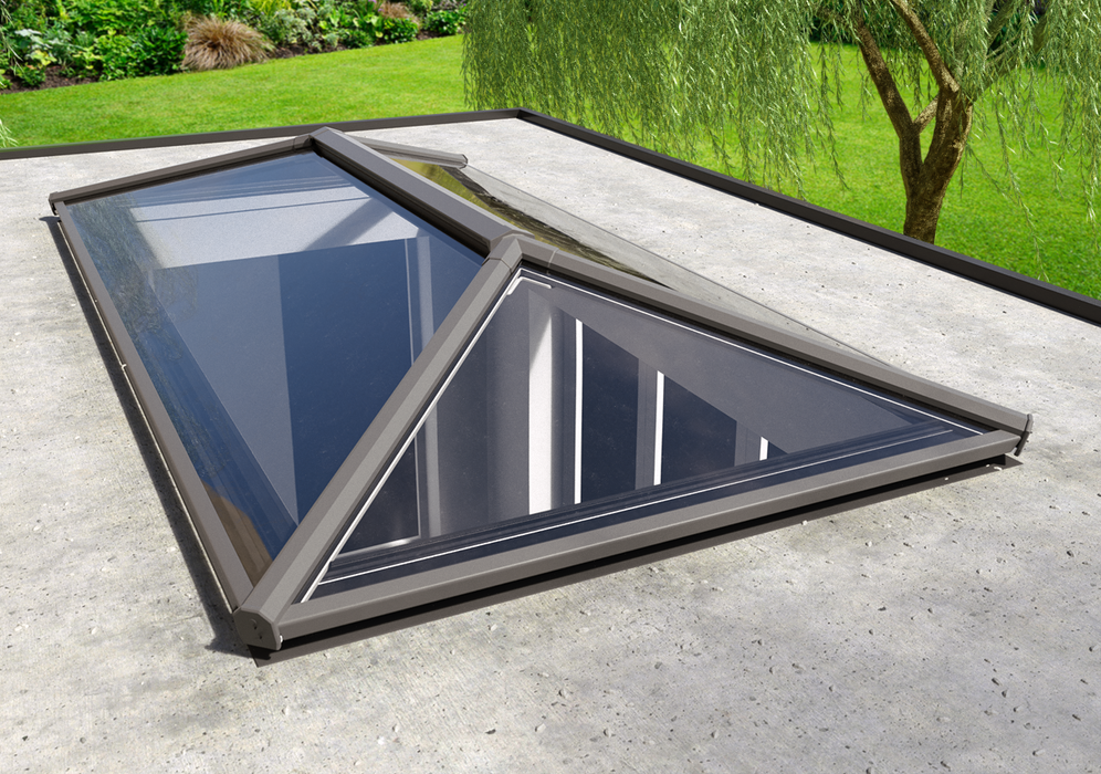 Stratus Aluminium Roof Lantern – Blue or Clear Glass - 2 Way Design