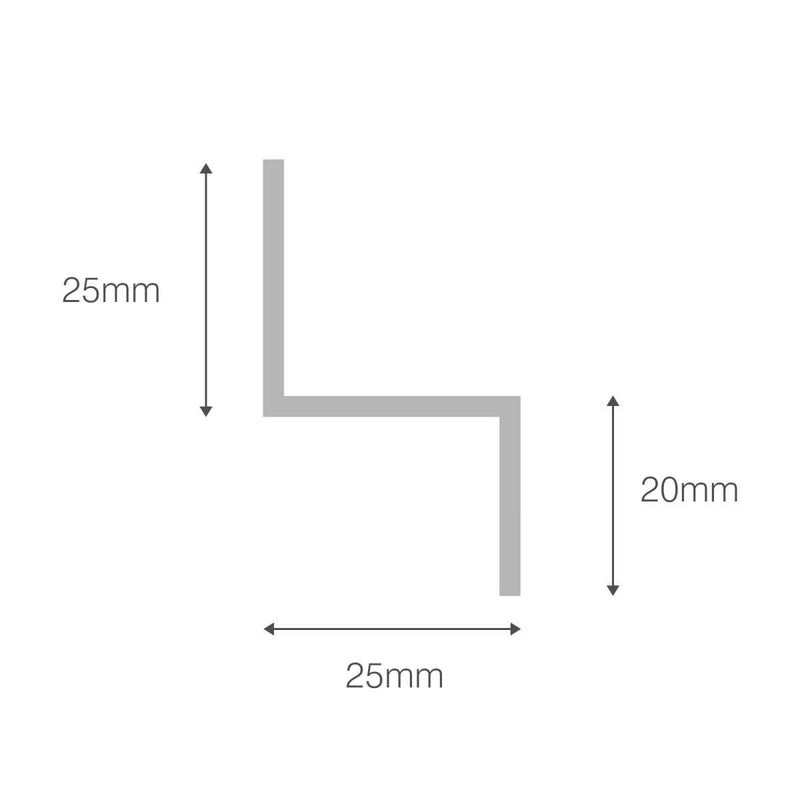 Shiplap Cladding Drip Trim 125mm (5m Length)