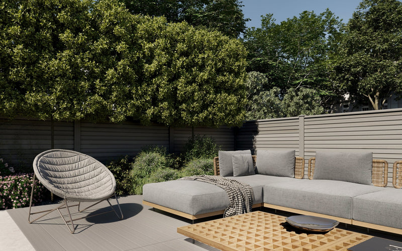 Wood Composite Fence Board 45x157x1830mm Walnut