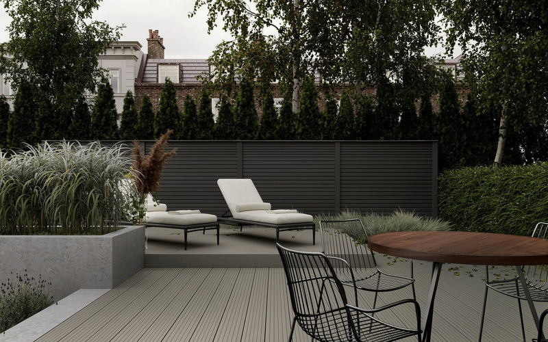Walnut Composite Fence Top Board (Length 1.8m)
