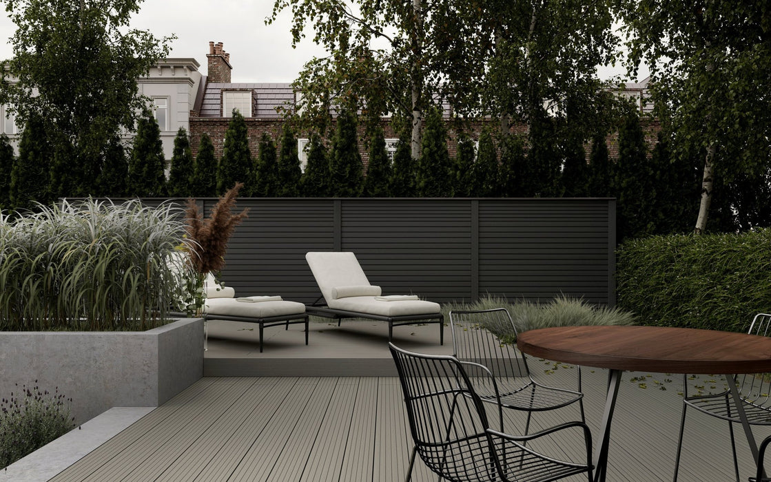 Walnut Composite Fence Top Board (Length 1.8m)