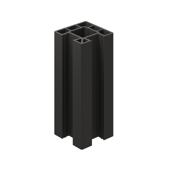 Composite Fence Corner Post (1.94m) - Charcoal