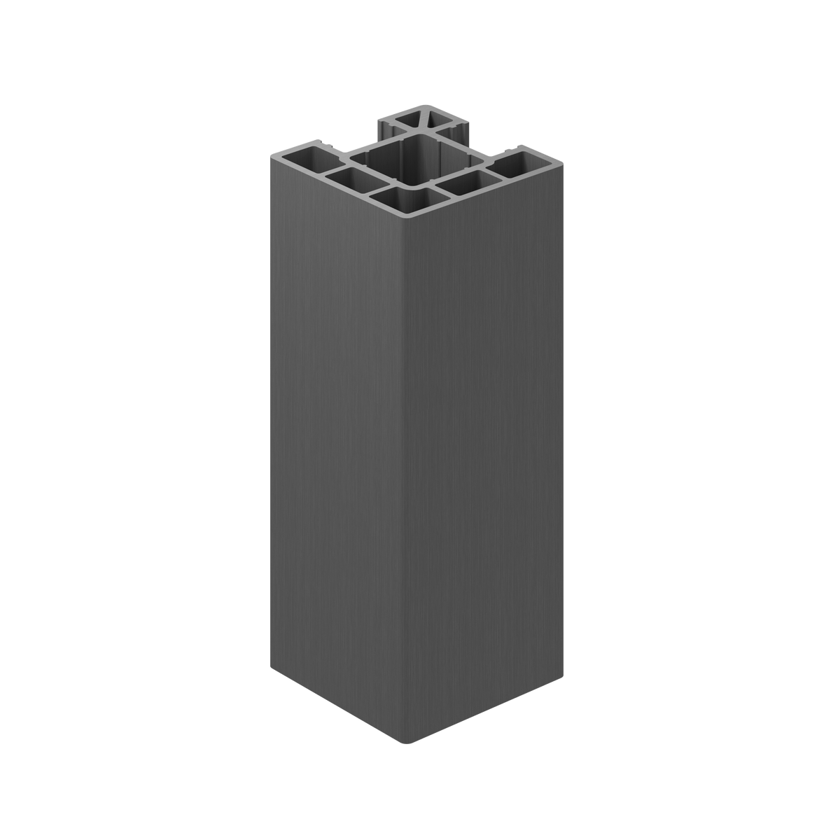 Composite Fence Corner Post (1.94m) - Graphite — Trade Superstore Online