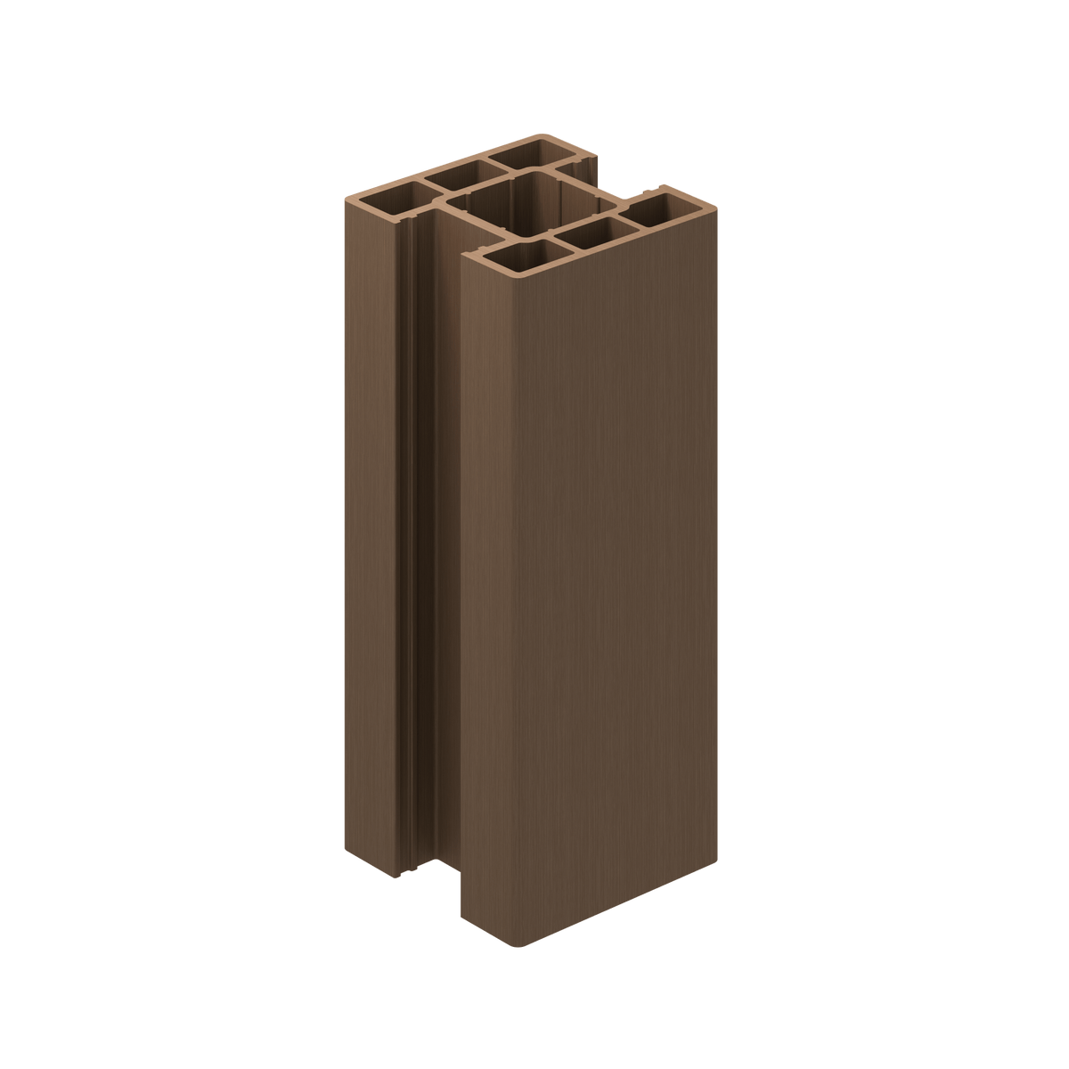 Walnut Posts Composite Inter Fence Post (1.94m) - Walnut — Trade Superstore Online