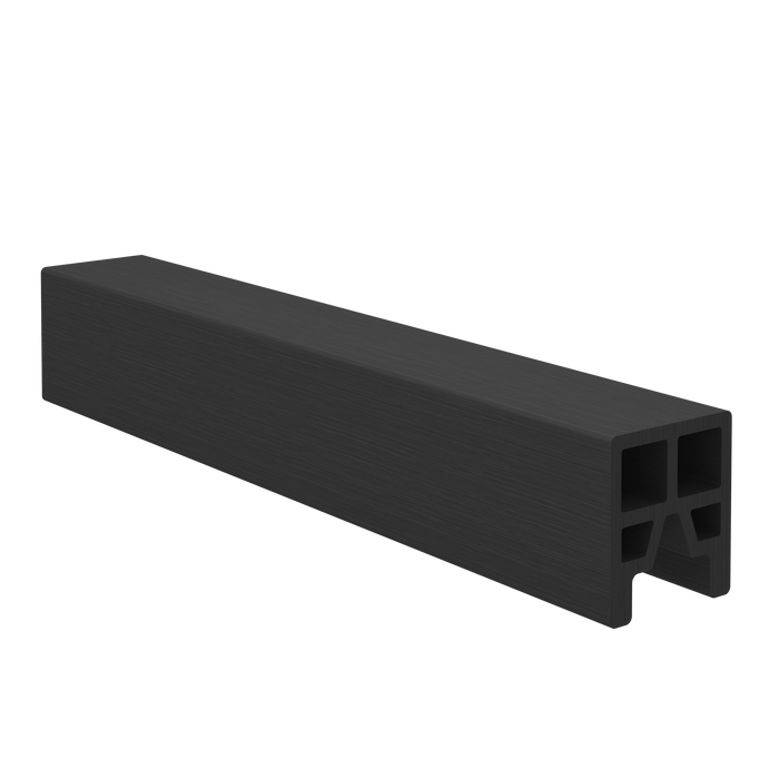 Composite Fence Full Top Cap (4m) - Charcoal