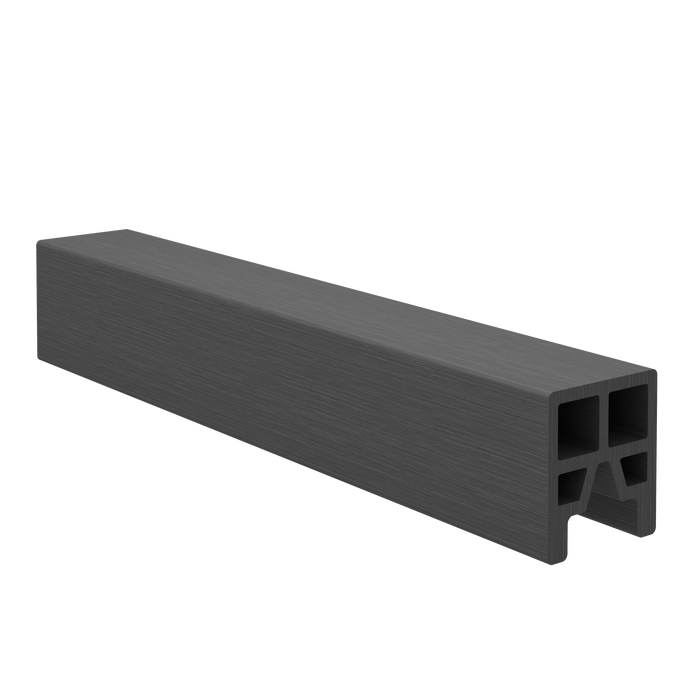 Composite Fence Full Top Cap (4m) - Graphite