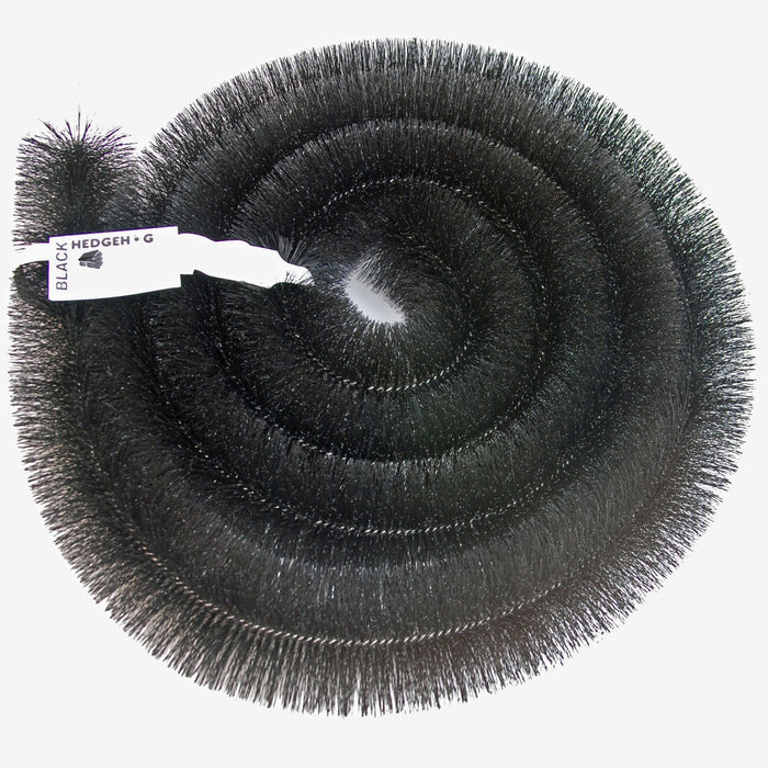 Black Floplast 105mm gutter Brush 4m