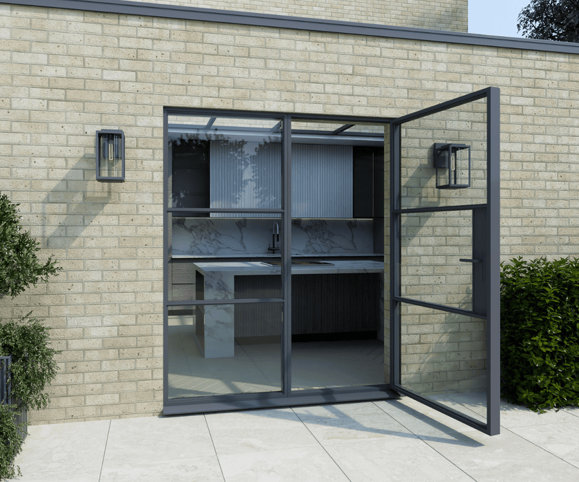 1800mm Anthracite Grey Aluminium Heritage French Doors