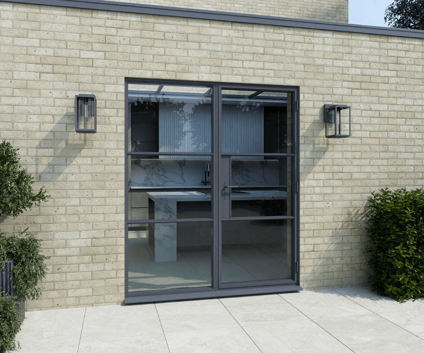 1800mm Anthracite Grey Aluminium Heritage French Doors
