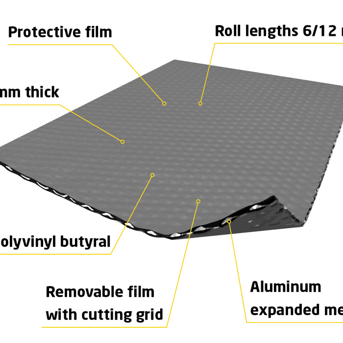 250mm Lead-free flashing roll in Grey