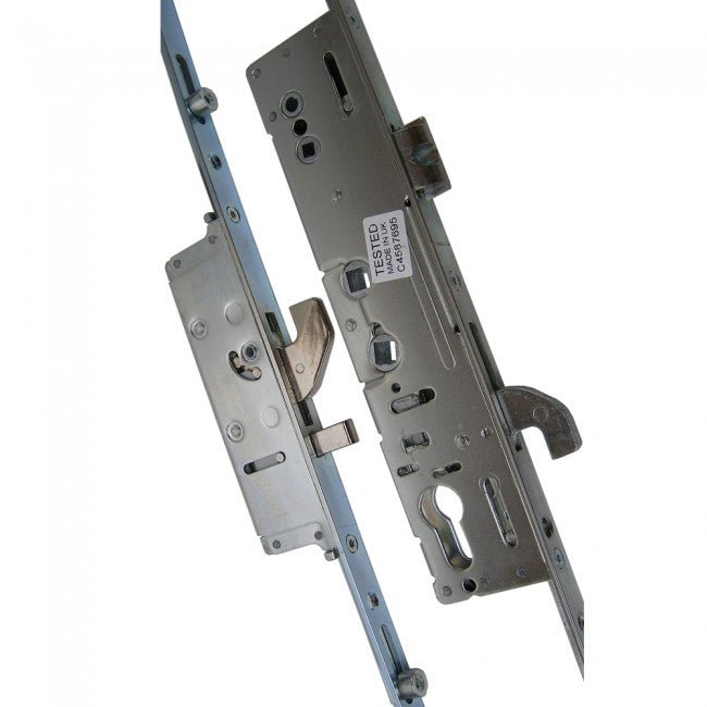 Lockmaster 3 Hook 2 Pin 4 Roller 35mm Backset Multi Point Door Lock with Serrations - Dual Spindle