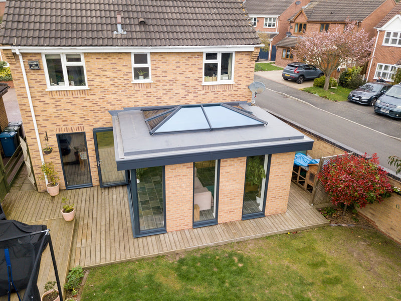 Anthracite Grey Wendland UPVC Roof Lantern – AMBI Blue or Clear Glass