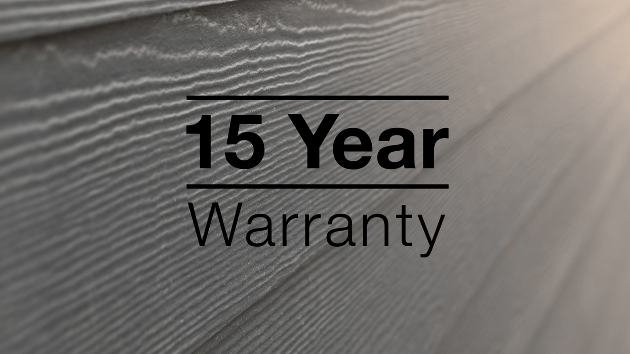 hardie plank 15 year warranty