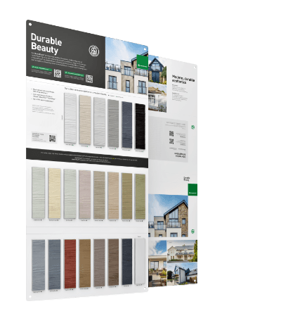 Hardie Plank cement fibre cladding sample board