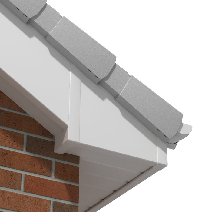 150mm Double Vented UPVC Soffit Board in White (5m length)