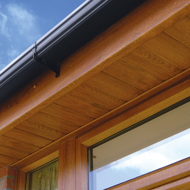 White Double Bullnose Internal Fascia Corner Trim - 300mm
