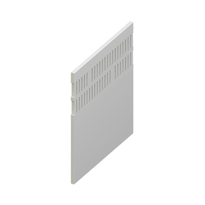 150mm Double Vented UPVC Soffit Board in White (5m length)