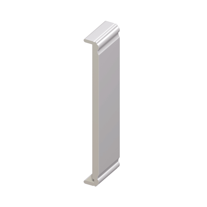 White Double Ogee Fascia Board 400mm x 18mm  (5m lenghts)
