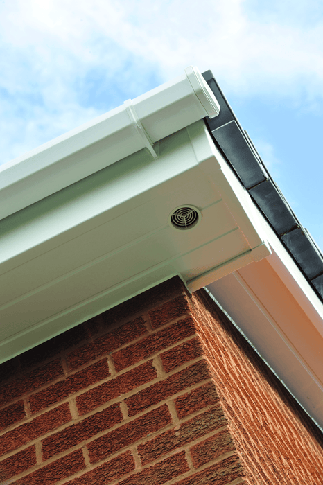 white fascia and soffit