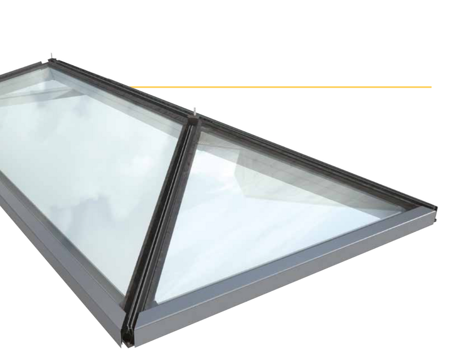 Guardian Aluminium Roof Lantern – Blue or Clear Glass - BLACK