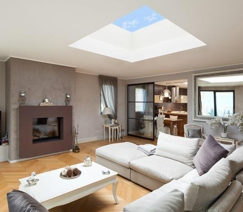 Infinity Framed Aluminium Rooflight –  Blue or Clear Glass - ANTHRACITE GREY