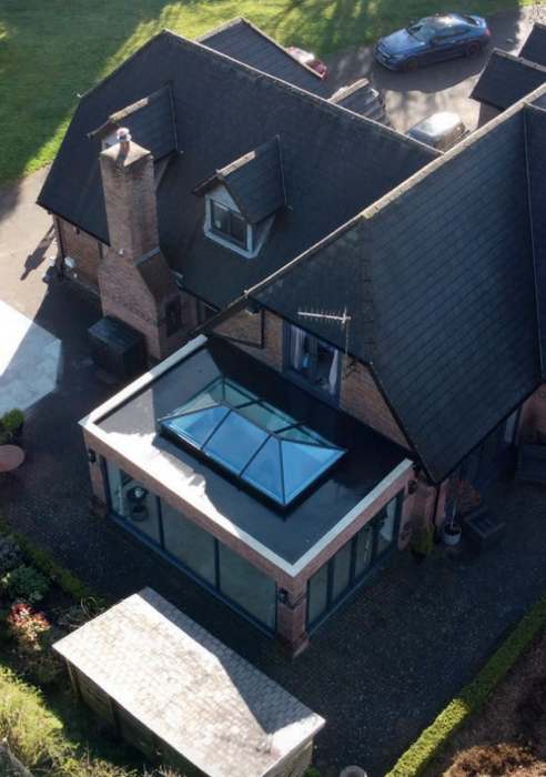 Infinity Aluminium Roof Lantern – Black, White or Grey - Style 2