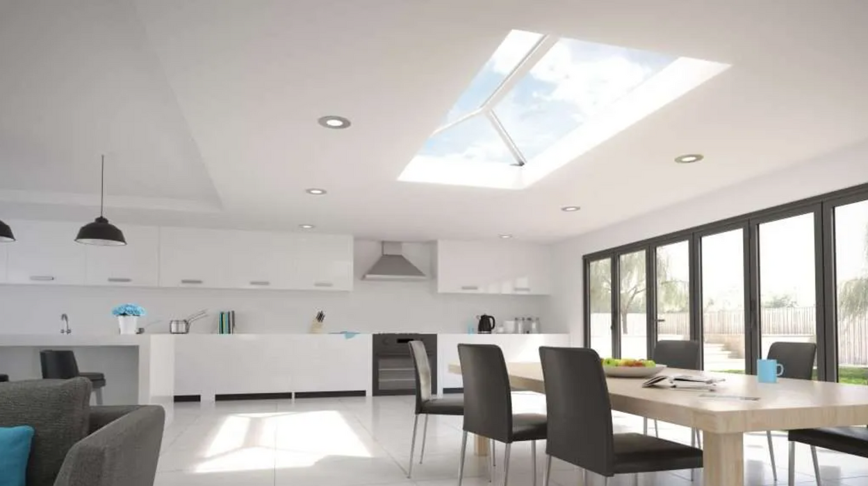 Stratus Aluminium Roof Lantern – Blue or Clear Glass - 2 Way Design