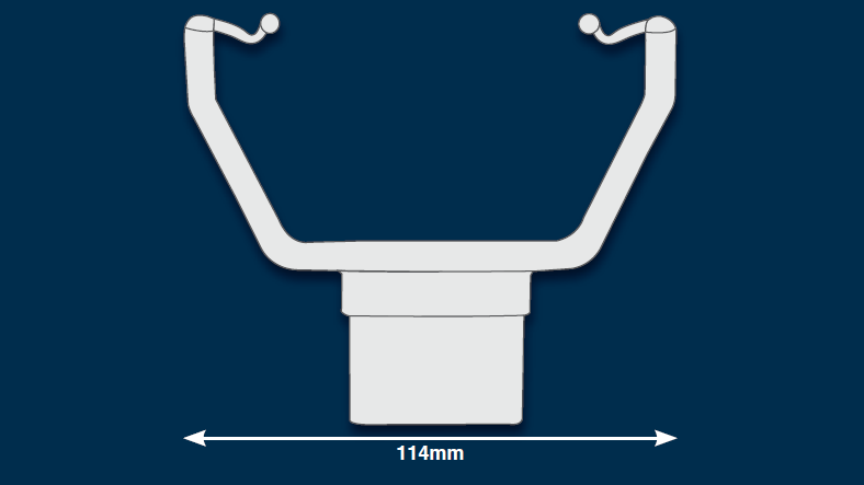 135° Squareline Gutter Angle